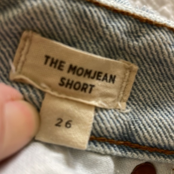 MADEWELL “The Momjean Short” Distressed High Rise Denim Shorts Size 26 EUC! - Picture 5 of 8